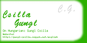 csilla gungl business card